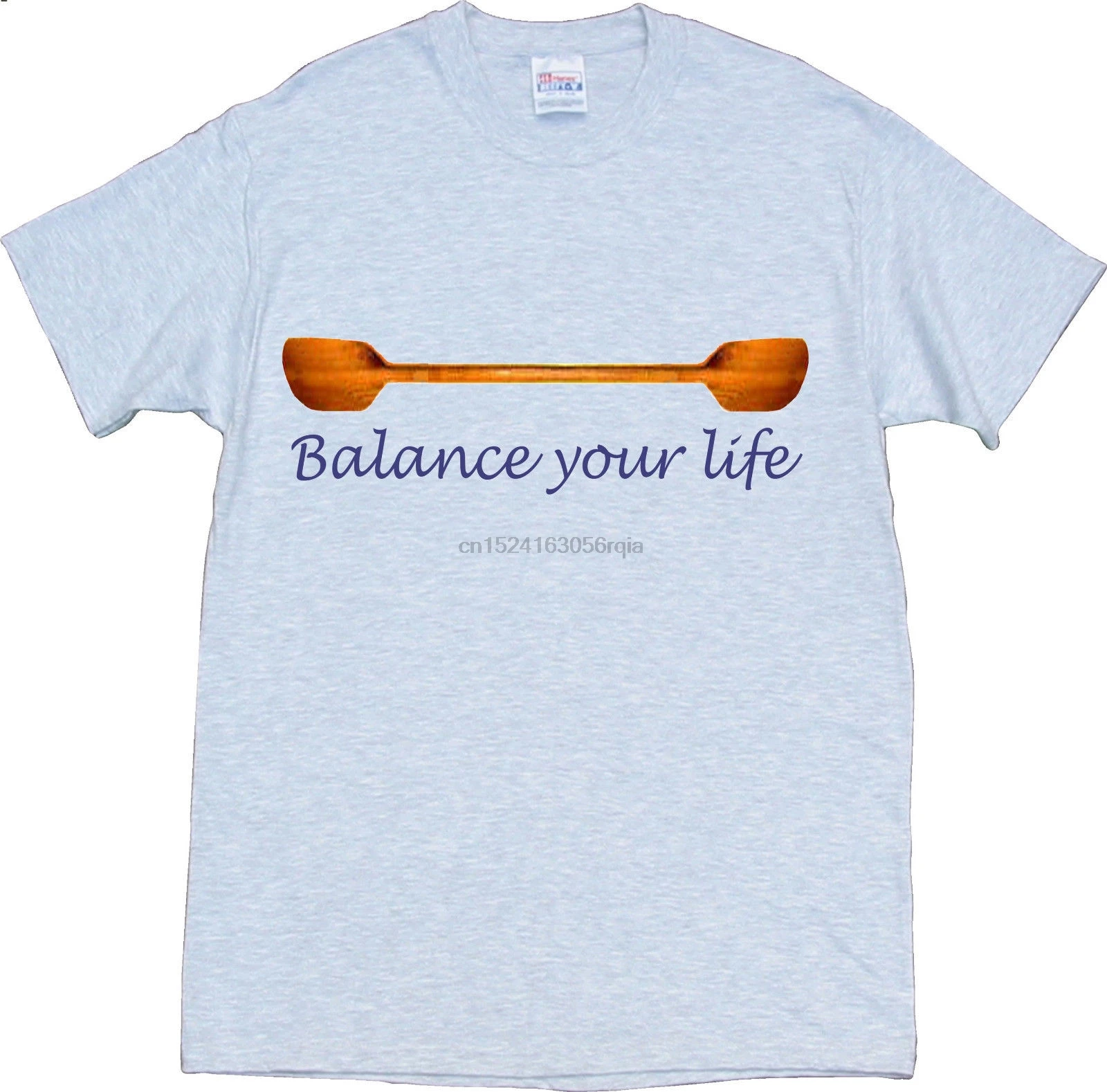 

BALANCE YOUR LIFE Kayaking Paddling Ash Gildan Tee Shirt