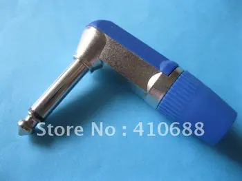 

Blue 6.35mm Mono Audio Plug Nickel Plated Angle Type 36 pcs