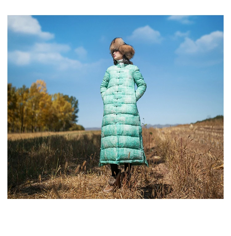 Best 2018 New Arrival Aporia.king Long Single Breasted Thick Full White 95% Batik Down Coats BF240 7
