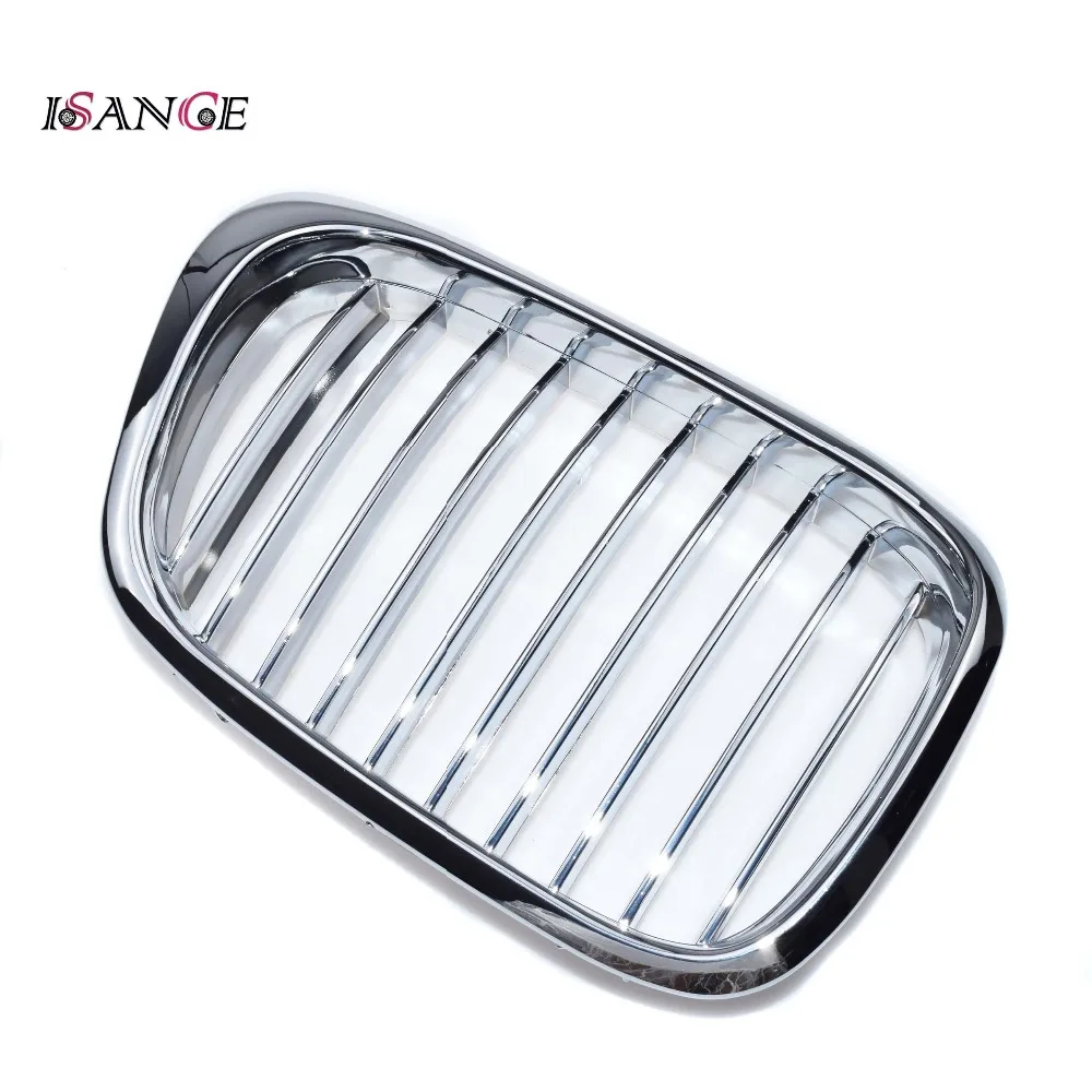 

ISANCE Right Front Radiator Kidney Hood Grills Chrome For BMW 5er E39 M5 01-03 525i & 02-03 530i & 2000 528i OEM# 51137005838