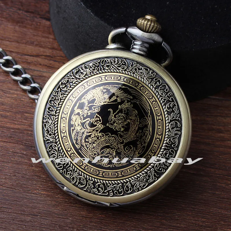 Antique Vintage Luxury China Dragon Retro Thick Wa...