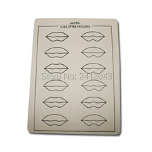 5 шт. Татуировка поддельная кожа для постоянного макияжа Стартер Высококачественная кожа для обучения татуировкам с рисунком губ