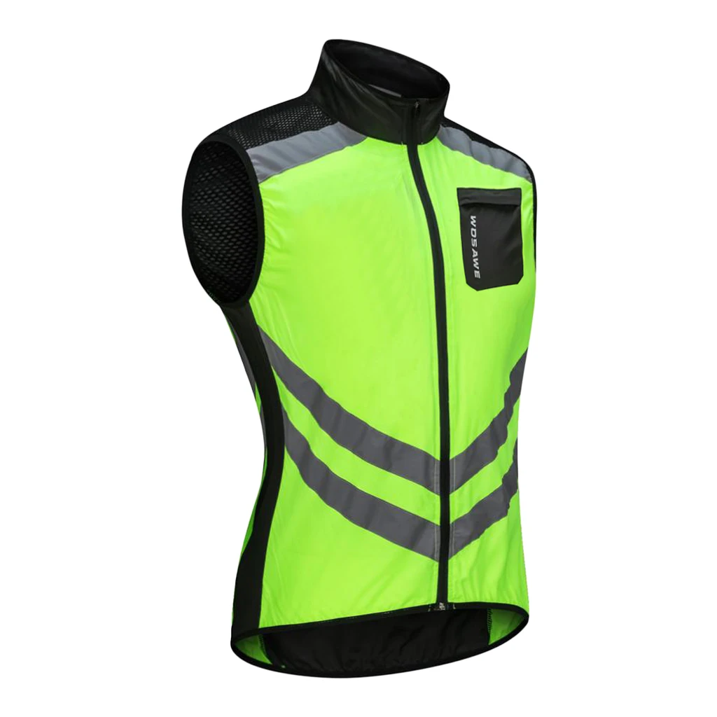 Windproof Cycling Vest Breathable Reflective Clothing Sleeveless Waterproof Cycling Equipment for MTB Bike Bicycle