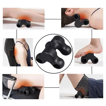 

Pressure Self Body Massager Hand Held Neck Massage and Lower Back Massager Body Stress Reliever Support Healthy Sleep Cycles