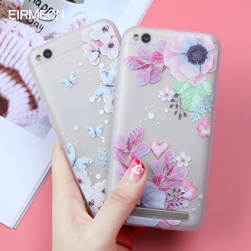 

Case For Xiaomi Redmi 5A Case S2 6 Pro Note 4X Redmi 4X 4A Note 5A Case For Xiaomi 6 5X Mi A1 8 SE TPU Soft Flower Back Cover