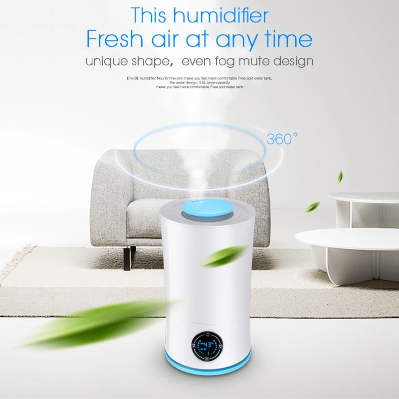 3L Ultrasonic Humidifier LED Light Adjustable Humidifier Diffuser Cool Mist EK