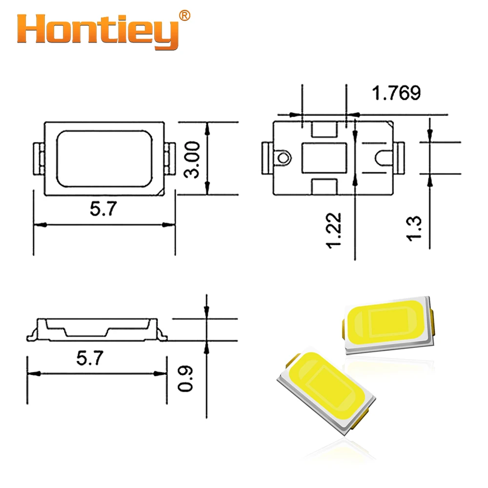 Hontiey SMD 5730/5630 чип светодиодный s теплый белый синий красный зеленый желтый светильник диодные бусины для светодиодной ленты точечный светильник лампа Диодная лампа Diy