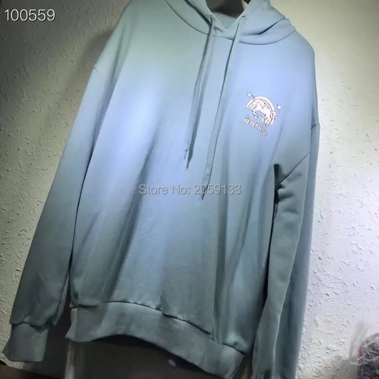 vetements rainbows and unicorns hoodie