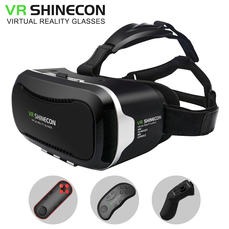 

VR Shinecon 2.0 VR box Virtual Reality goggles 3D Glasses google cardboard for 4.3-6.0 inch Android IOS smartphones
