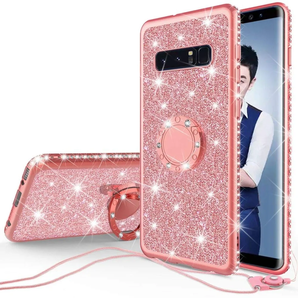 Diamond Case for Samsung Galaxy S10 Plus S10E S7 Edge S8 S9 Note 9 8 Cover For Samsung A6 A8 Plus A7 J7 2018 Glitter Bumper Case (7)