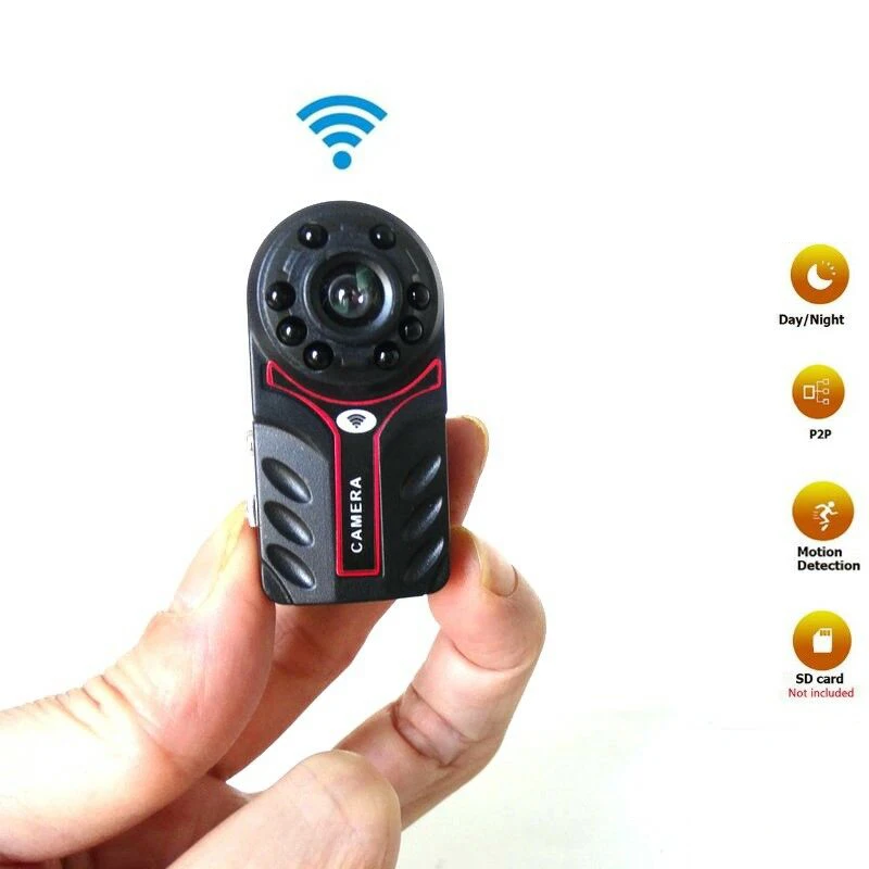 

Accessory Wifi Camera For Android iOS Set WiFi IP Network Mini DV 1080P Nanny Camcorder IR Wide Angle P2P mode
