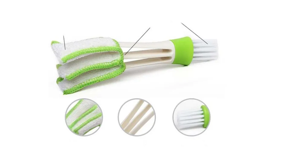 New Multifunctional Auto Air Conditioner Outlet Cleaning Brush Air Outlet Gap Dust Cleaner Car Interior Accessories (2)