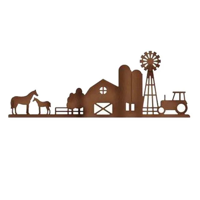 

Horse farm Fence Border Die New For 2019 Valentine's Day Metal Cutting Dies Scrapbooking Craft Die cuts Card making diy 132*50mm