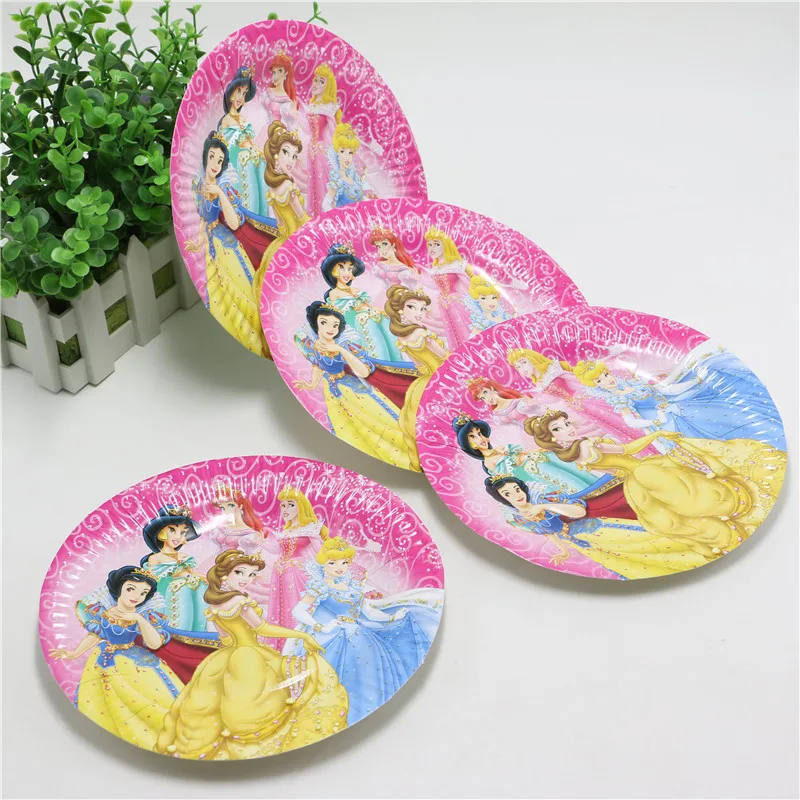 51pcs-Princess-Cartoon-Party-Set-Tableware-Paper-Plate-cup-For-10-Girl-Kids-Birthday-Party-Wedding (2)