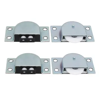 

Metal Furniture Closet Sliding Door Roller Wheel With Spring Loaded Catch Set Pack Of 2