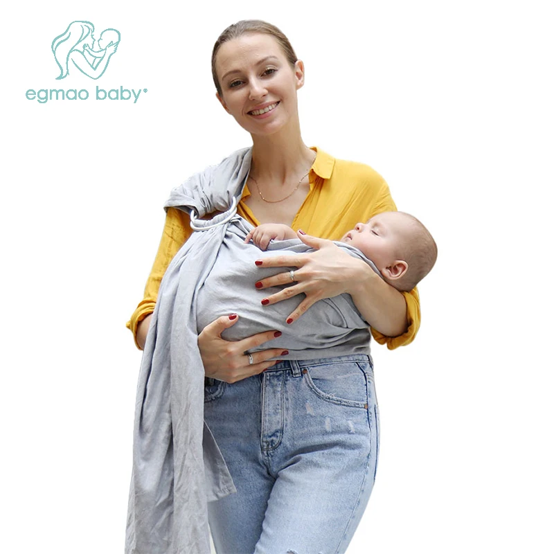 

Double 11 Hot Sale Horizontal Baby Carrier Ringed Linen Newborn Sling Lightweight Wrap Baby Kangaroo Adjustable Infant Carrier