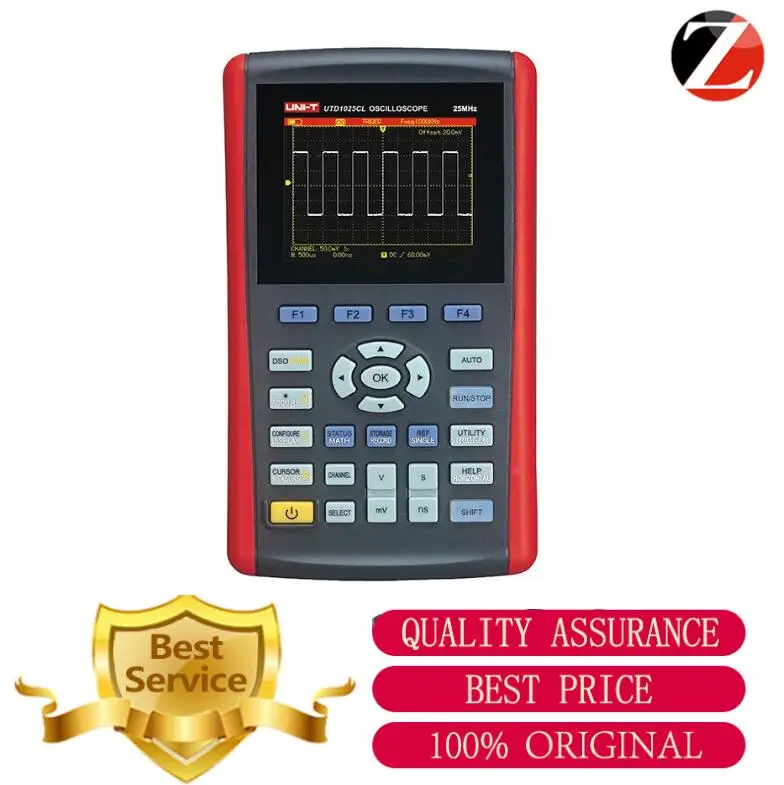 

UNI-T UTD1025CL 3.5" LCD Handheld Digital Oscilloscope 25MHz Single Channel 200MSa/s Sample Rate Free Shipping