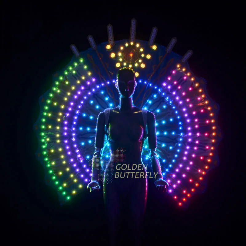 

Full color LED wings Remote control color light wings