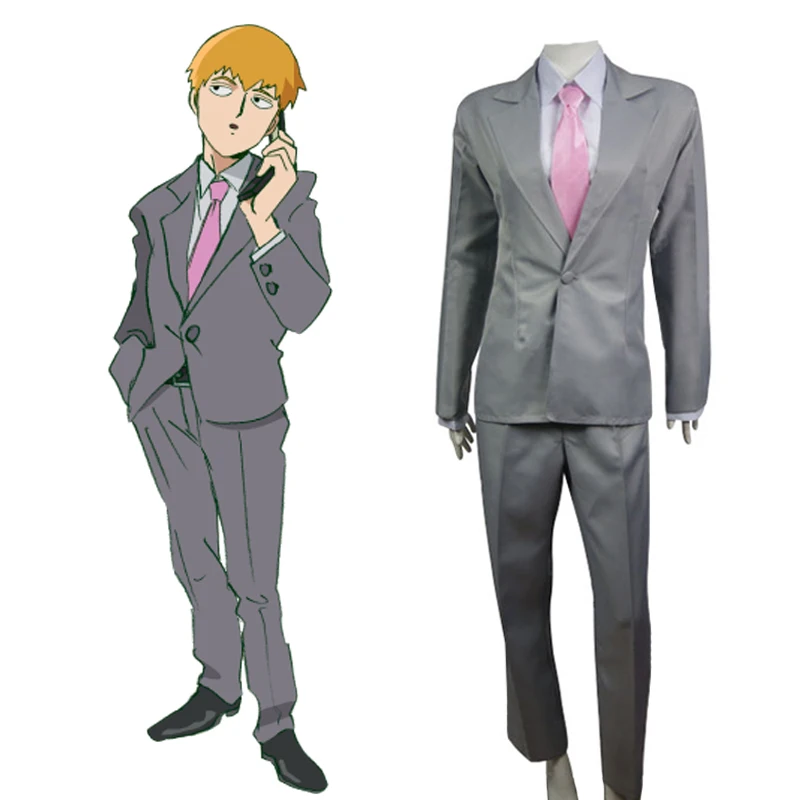 

Mob Psycho 100 Greatest Psychic of the 21st Century Arataka Reigen Suits Uniform Outfit Anime Cosplay Costume H028