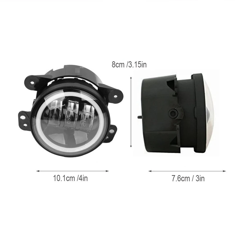 Светодиодный передний бампер для Jeep Wrangler HALO светодиодный фонарь Angel Eye s 4 дюйма 60