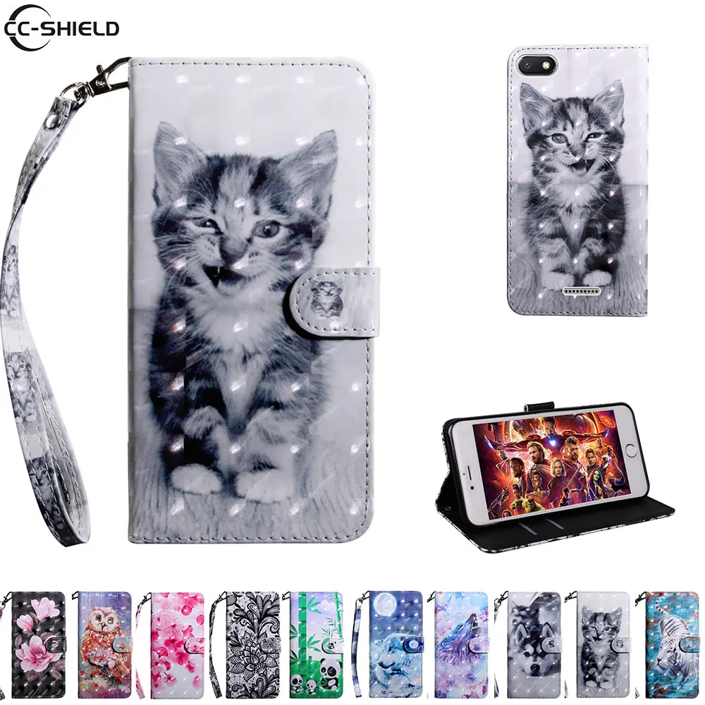 

Flip Case For Xiaomi Redmi 6 Redmi6 Case Mobile Phone Leather Cover For Xiaomi Redmi 6A A6 Redmi6A Soft Cases Wallet TPU