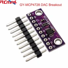 Convertisseur numérique-analogique 12bits I2C, Module de capteur de dérivation DAC GY-MCP4728, faible consommation d'énergie FZ3481, MCP4728