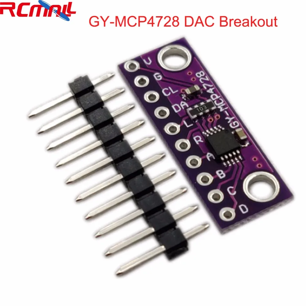 MCP4728 12 бит I2C цифро аналоговый преобразователь модуль датчика DAC разбивающийся с