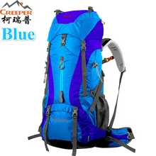 Creeper Free Shipping 60+5L Professional Waterproof Rucksack Internal Frame Climbing Camping Hiking Backpack Mountaineering Bag