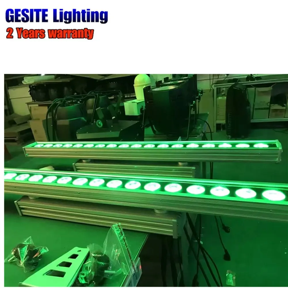 Luz do Estágio 4 Pcs e lot180pcs 18 w Rgbwa uv 6em1 Rgbwa Led Wall Washer Luz 14 Efeito de Iluminação de palco