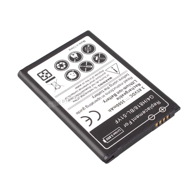 

Free Shipping 1Pcs 3500mah Replacement Battery For LG G4 H818 BL-51YF Battery