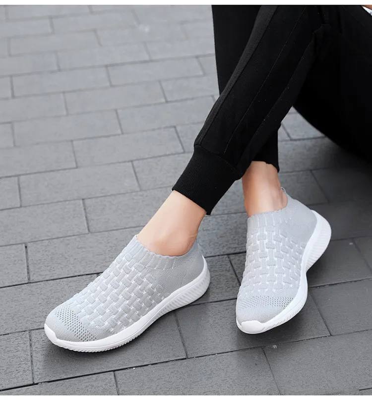 RS 1938-2019 New Spring Autumn Women's Shoes Flying Woven Womans Sneakers-14