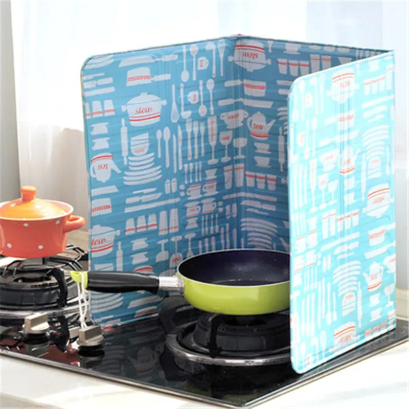 

Colorful Kitchen Gas Stove Baffle Plate Aluminum Foil Insulation Board Cooking Hot Grease Splash Block Oil Tinfoil Easy To Clean