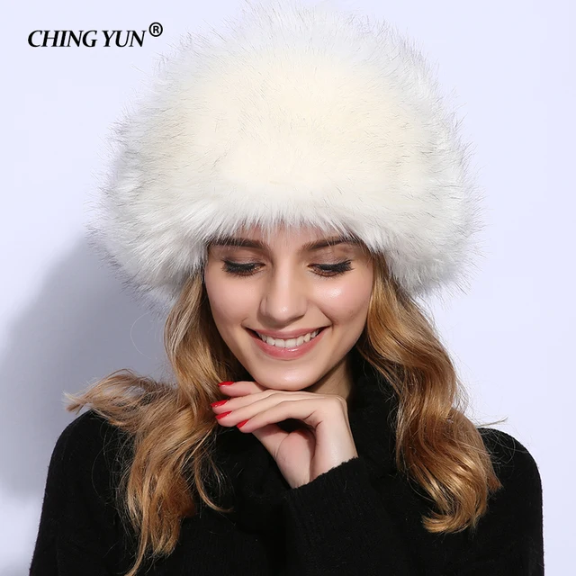 2019 New Bomber Hats Women Winter Cap Fur Hat Lady Warm Fashion Red Hat