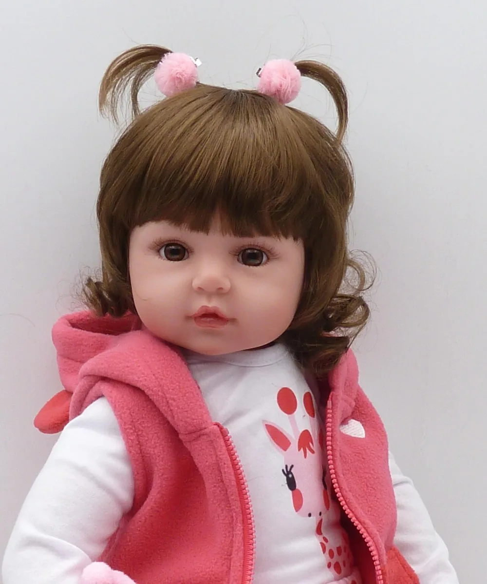 См 18 дюймов/см 22 дюймов 48 см/58 см Силиконовые Детские куклы reborn Детские игрушки Красивые куклы фестиваль подарки для рождественских