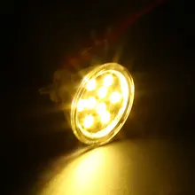 GU4 MR11 Светодиодный прожектор DC 12 В 0,72 Вт 5050 SMD 12 Светодиодный светильник энергосберегающий светодиодный прожектор Холодный/теплый белый