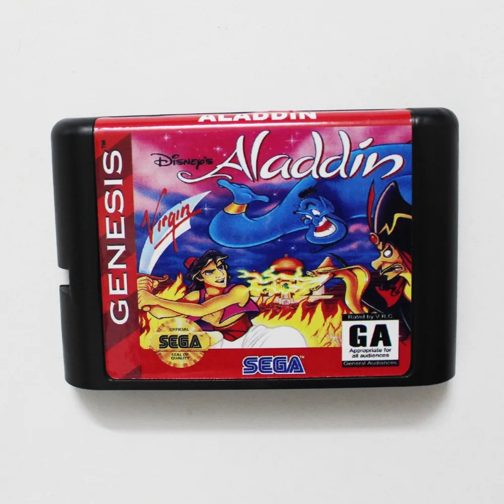 

Aladdin 16 bit MD Game Card For Sega Mega Drive For Genesis