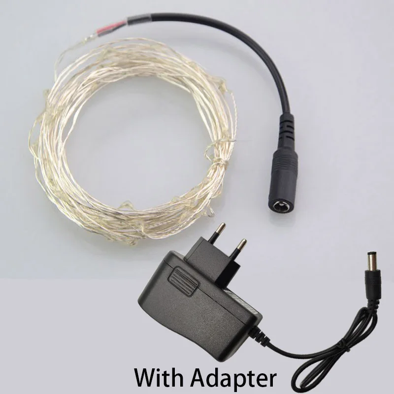RGB гирлянды 5 м 10 м 15 м 20 м водостойкие светодиодные RGB/белый/теплый DC 12 В адаптер для свадебной вечеринки Рождество украшения дома