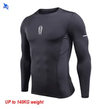 5XL 6XL плюс размер печати компрессионные рубашки избыточный вес Мужская футболка для бега с длинным рукавом быстросохнущая фитнес кожа плотные эластичные Топы
