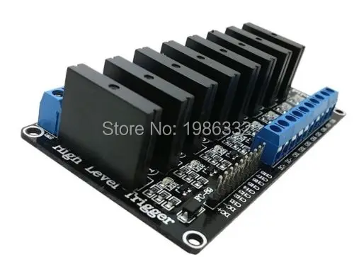 

WS16 5V 8 Channel SSR G3MB-202P Solid State Voltage Relay High Level Signal Trigger Module 240V 2A + resistance fuse For Arduino
