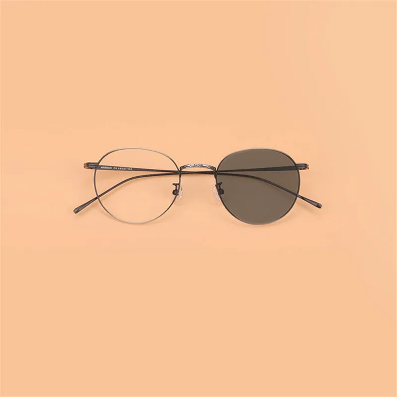 Ретро круглые солнечные фотохромные готовые очки для близорукости, оправа для мужчин и женщин, солнцезащитные очки для близорукости, очки с коробкой NX