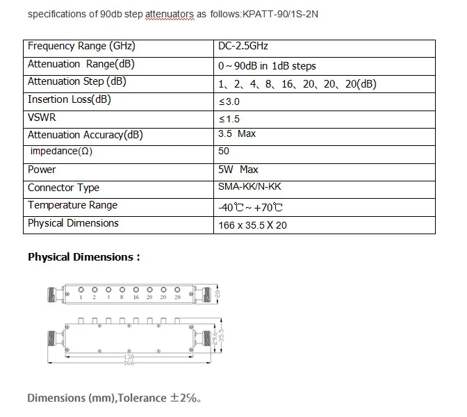 Горячая регулируемый Переменный аттенюатор N 5 W 0-90dBi DC-2.5GHZ 50ohm радиочастотный коаксиальный 8-ключ