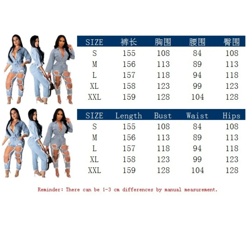 Женские джинсовые комбинезоны летние рваные модные джинсы комбинезон женские Комбинезоны Плюс Размер Летняя одежда украшение на пуговицах пояса