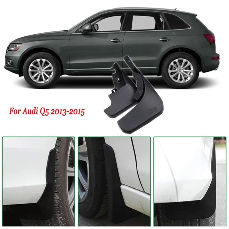 

4pcs Premium Heavy Duty Molded Splash Mud Flaps Guards Fenders For Audi Q5 2013-2015