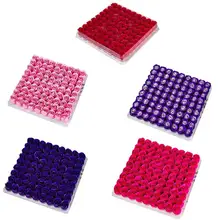 81 шт., цветочное мыло в виде розы для ванны, ароматизированное эфирное масло в виде цветка розы, цветочное мыло для гостей на свадьбу, вечеринку, День Святого Валентина, Gif