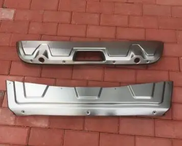

For Nissan Qashqai Dualis J11 2016 2017 ABS Accessories Front and Rear Bumper Skid Protector Guard Plate 2PCS High Quality