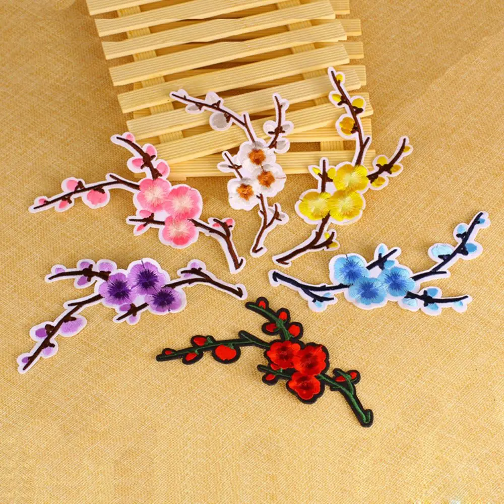 

Flower sew Iron On patches for clothing Applique Embroidery for clothes Sticker Sewing patch Repair Accessory