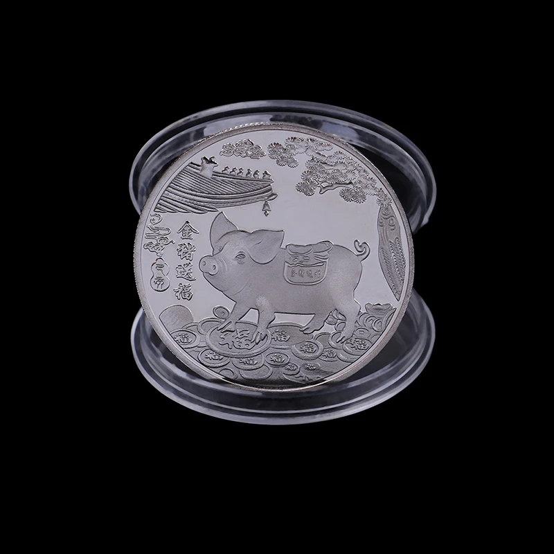 Памятная монета Fu Pig 2020 год свиньи поставляет коллекционные монетки новогодний