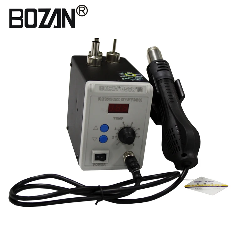 Best 220V 110v 858D+ Rework Station SMD Hot Air Welding Station Digital Display Soldering