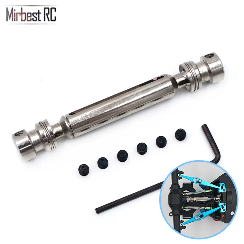 Mirbest RC diy Запчасти для Wltoys 12428 части 12423 FY-03 JJRC Q39 RC металлические запчасти для автомобиля приводной вал грузовики аксессуары для обновления