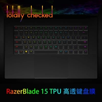 

For Razer Blade 15 2018 2019 15.6 inch keyboard cover skin protectot Clear TPU Keyboard Cover Skin